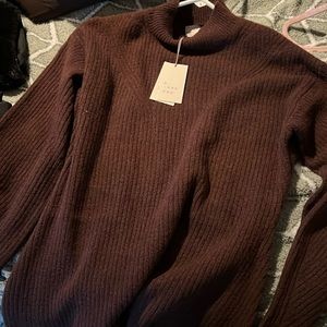 A New Day - Brown Sweater Dress